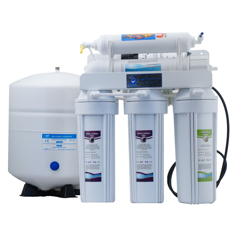 5 stage reverse osmosis system with pump for well water